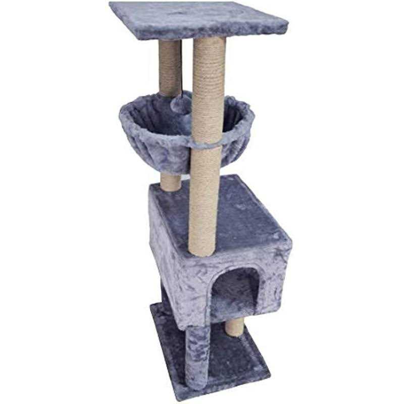 roypet Fashion Design 43.3 Cat Trees with Cat Houses,Grey