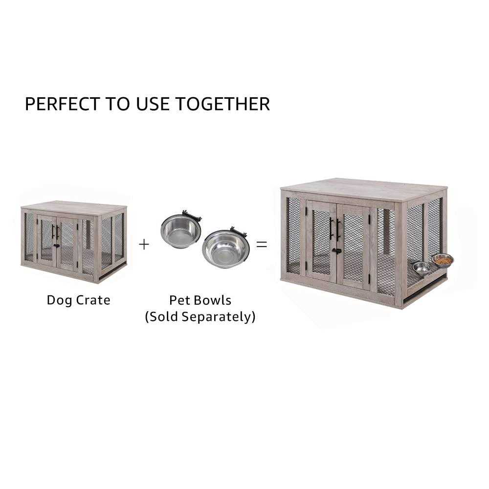 Unipaws Furniture Style Dog Crate with Tray