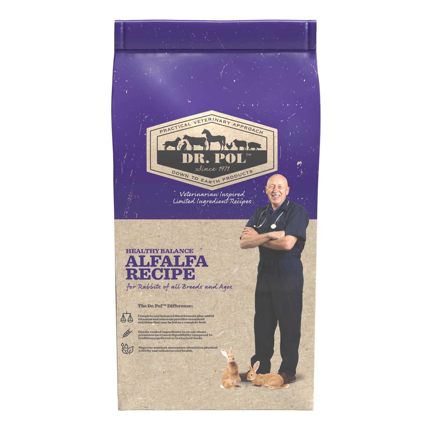 Dr. Pol Healthy Alfalfa 18% Extruded Rabbit Feed