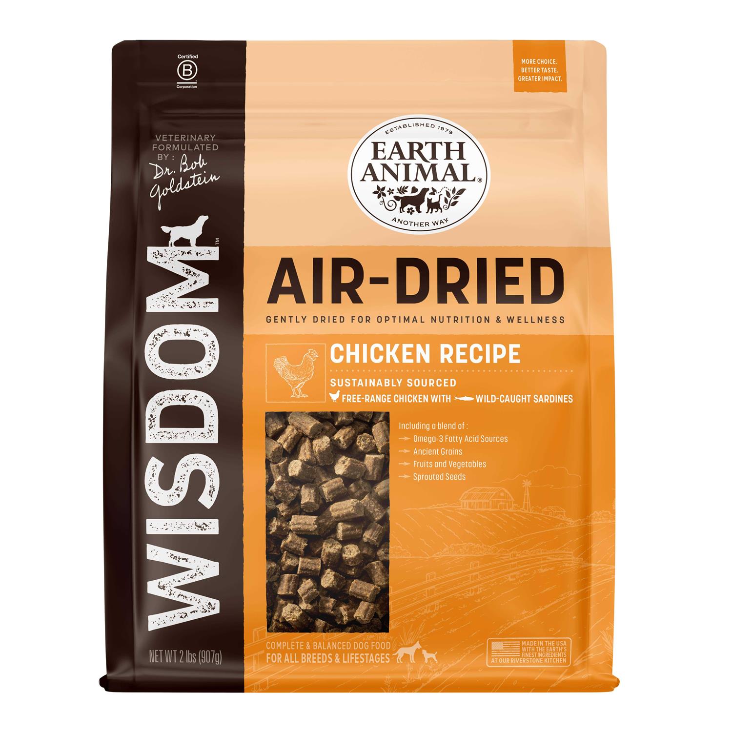 Earth Animal Dog Wisdom Chicken Air Dried