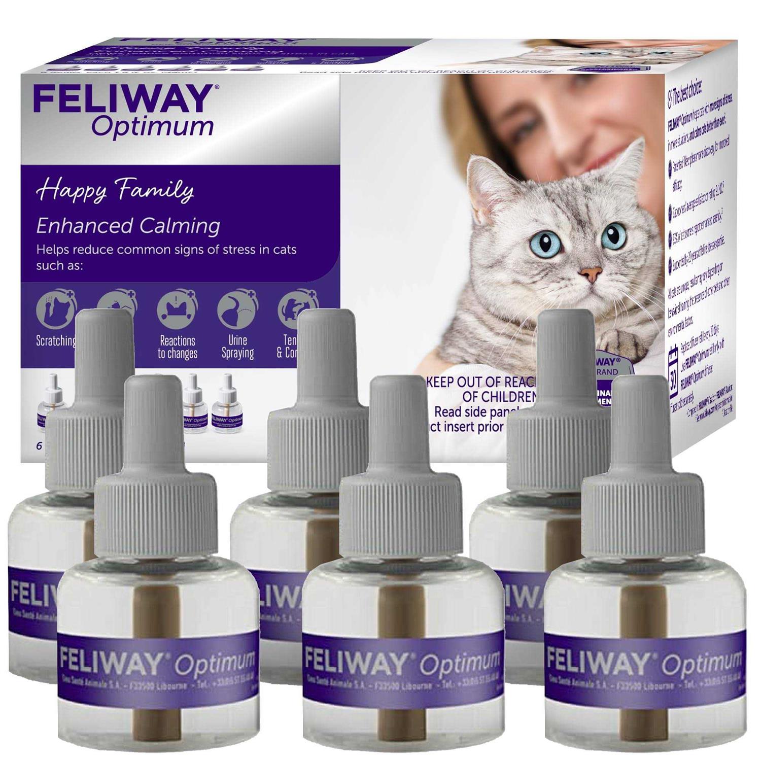 Feliway Optimum Enhanced Calming Pheromone 30 Day Cat Diffuser Refill