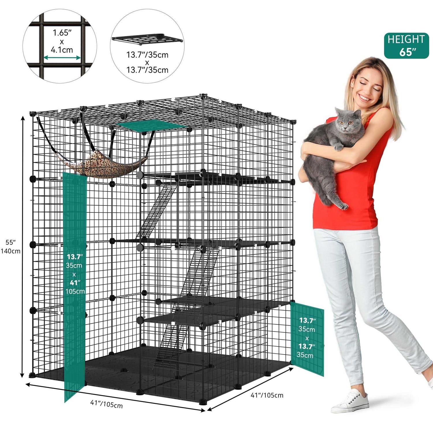 YITAHOME 4 Tier Cat Hammock Cat Enclosure