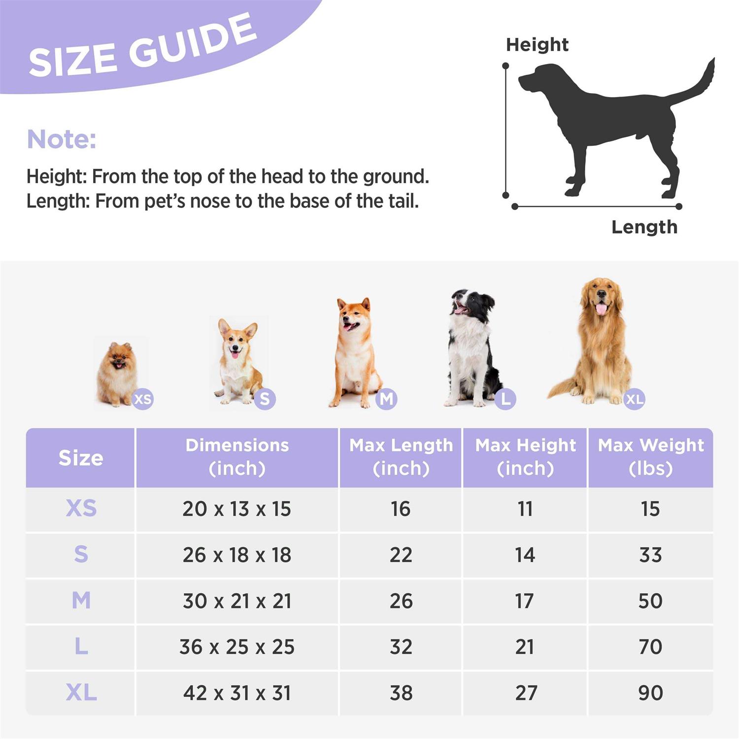 LE SURE Lesure Collapsible Dog Crate Portable Dog Travel Crate Kennel Dog