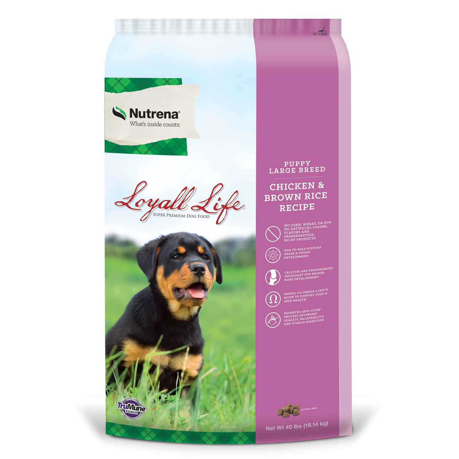 Nutrena Loyall Life Puppy Large Breed Chicken & Brown Rice