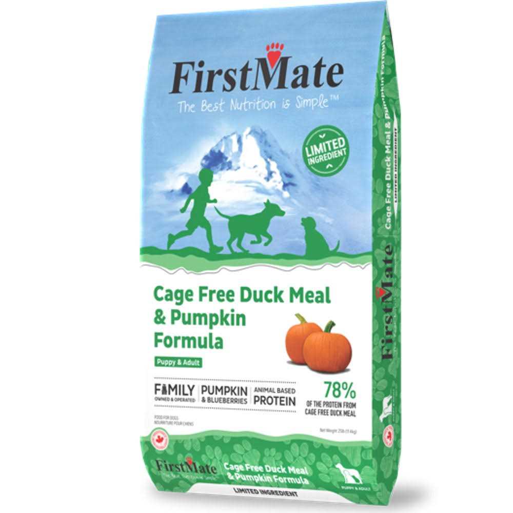 FirstMate Limited Ingredient Cage-Free Duck Meal & Pumpkin Formula Dry Dog Food