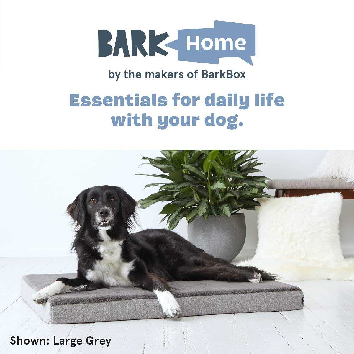 Barkbox Memory Foam Platform Dog Bed Plush Mattress for Orthopedic Joint Relief