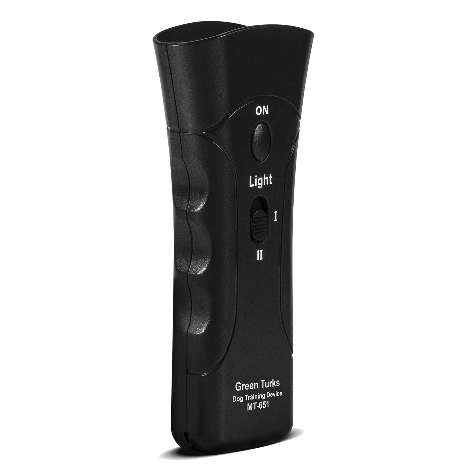 GREEN TURKS Petgentle Dog Bark Deterrent Devices Original Anti Barking Handheld Training Control Tool with LED Dual Sensor