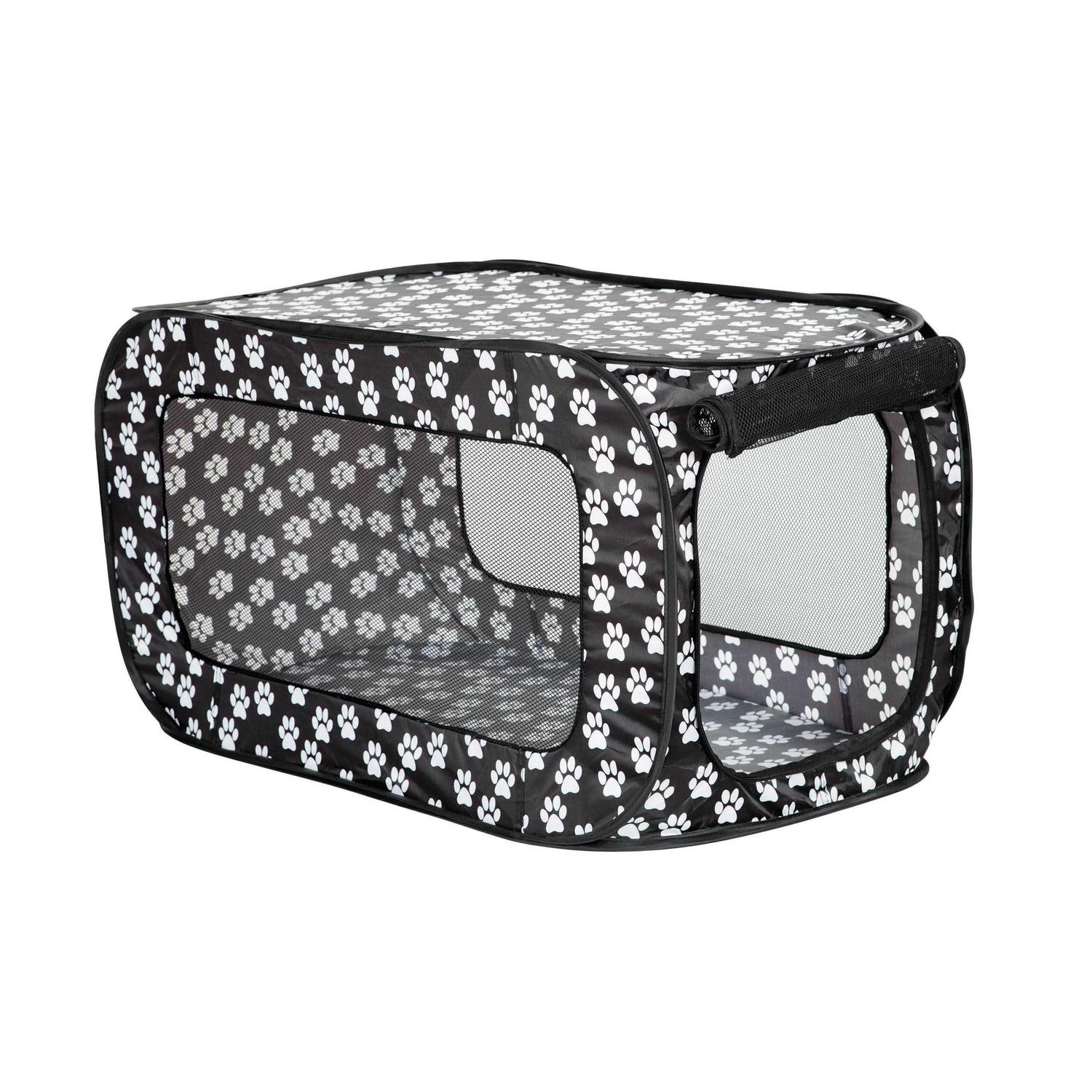 Pet Store Pop Open Single Door Collapsible Soft Sided Dog Crate