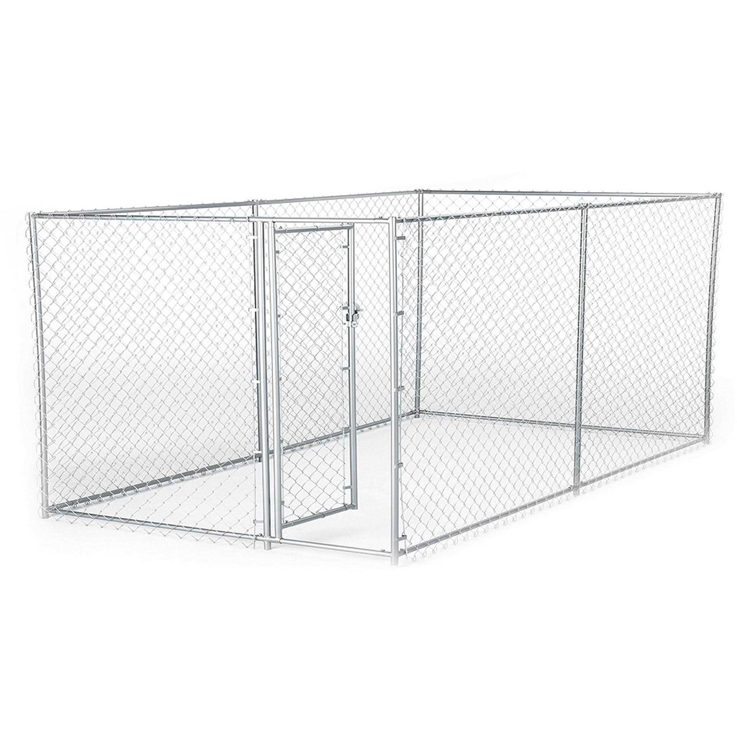 Lucky Dog Galvanized Chain Link Kennel