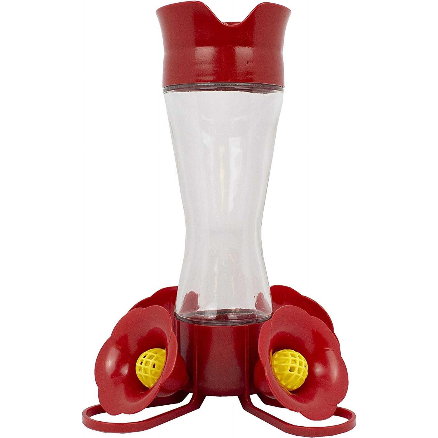 Perky Pet 203CPBN Pinch Waist Glass Hummingbird Feeder, 8 oz