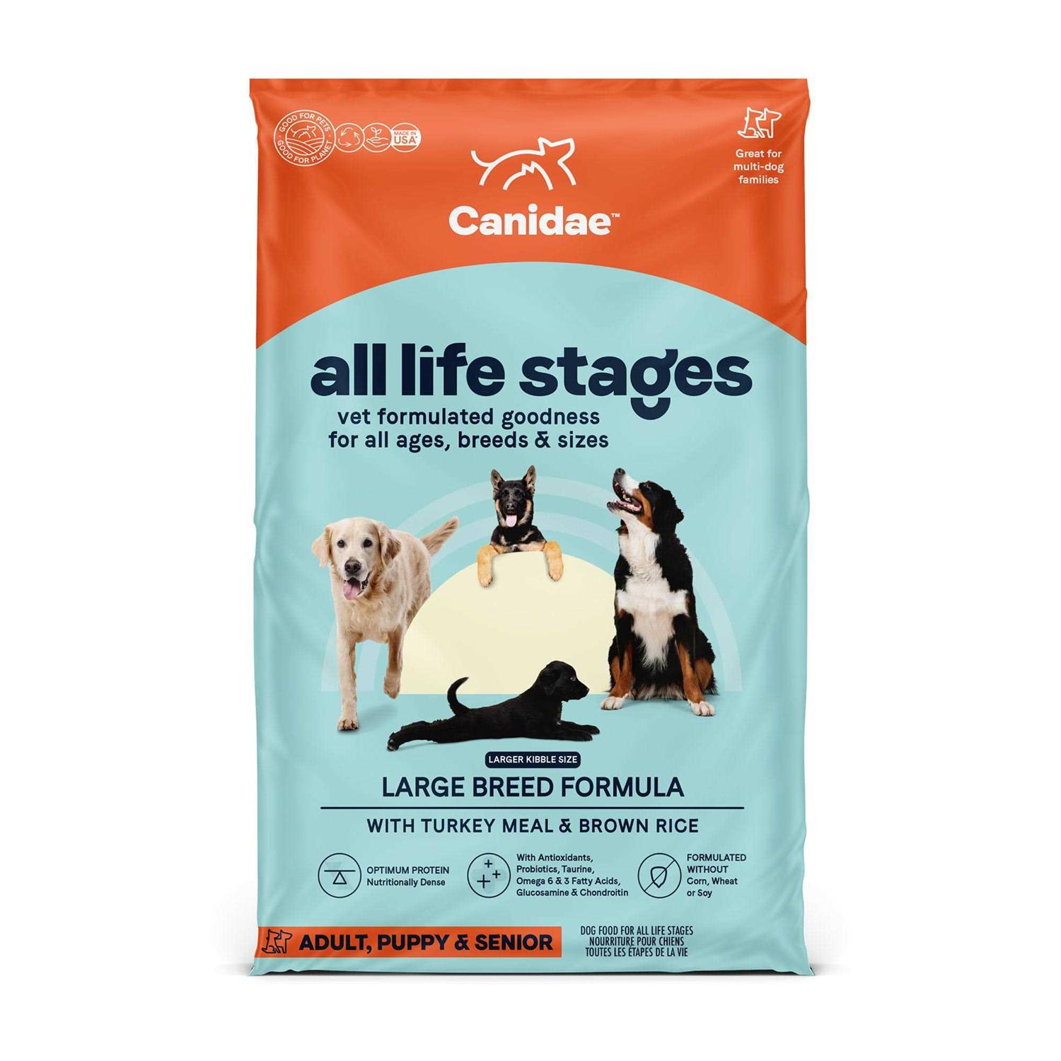 Canidae All Life Stages Large Breed Dog Dry Food Turkey Meal Brown Rice Formula