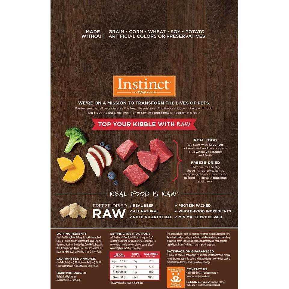 Instinct Freeze-Dried Raw Boost Mixers Grain-Free Recipe Dog Food Topper