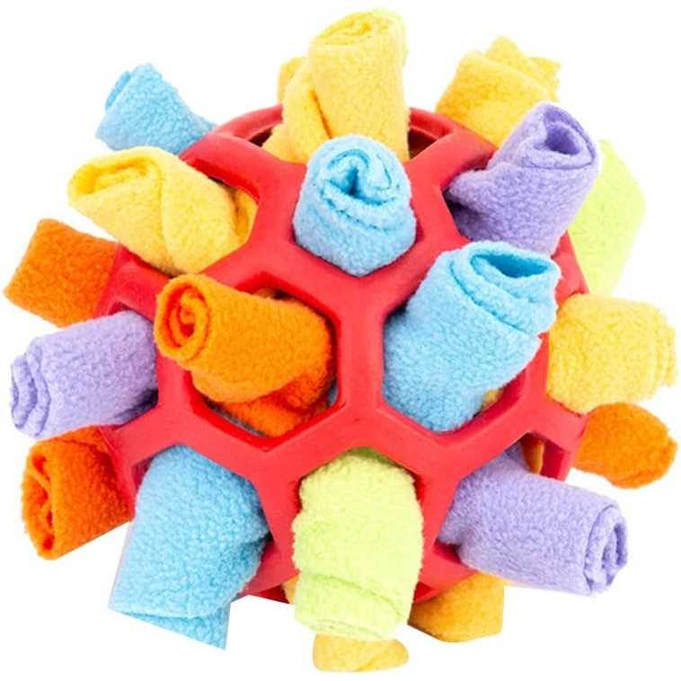 HDLIV Interactive Dog Puzzle Toys Encourage Natural Foraging Skills Portable Pet Snuffle Ball Toy Slow Feeder Training