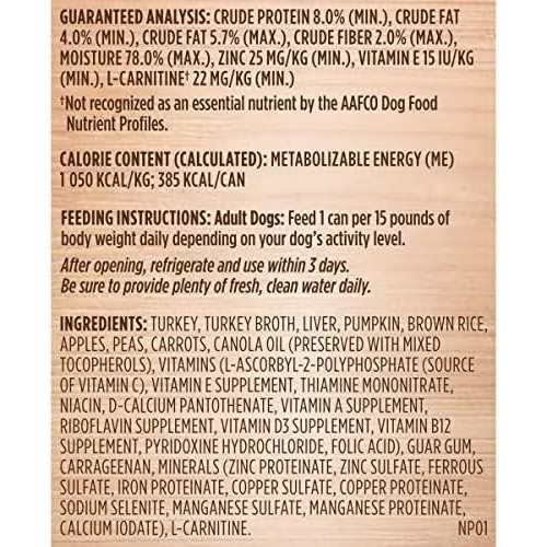 Rachael Ray Nutrish Weight Management Real Turkey & Pumpkin Recipe Wet Dog Food