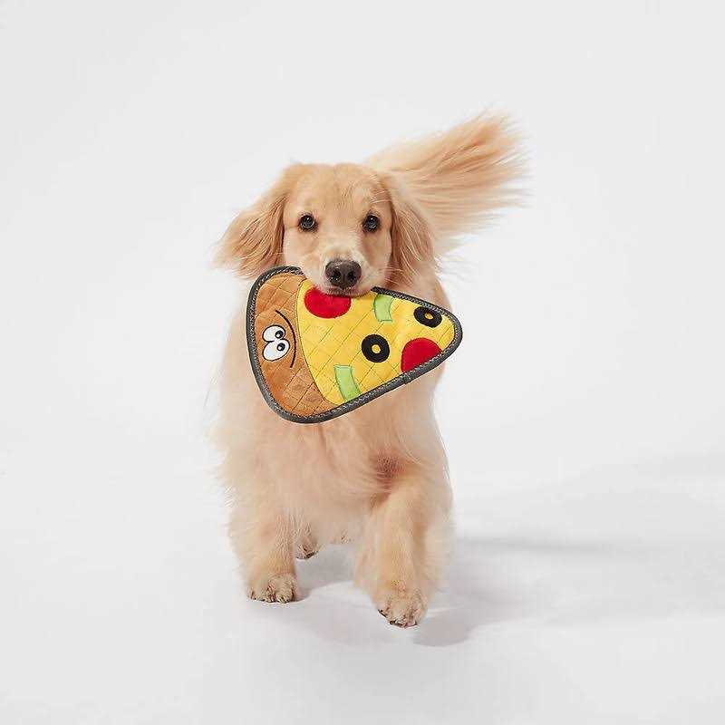 Joyhound Rip Roarin’ Tough Pizza Dog Toy