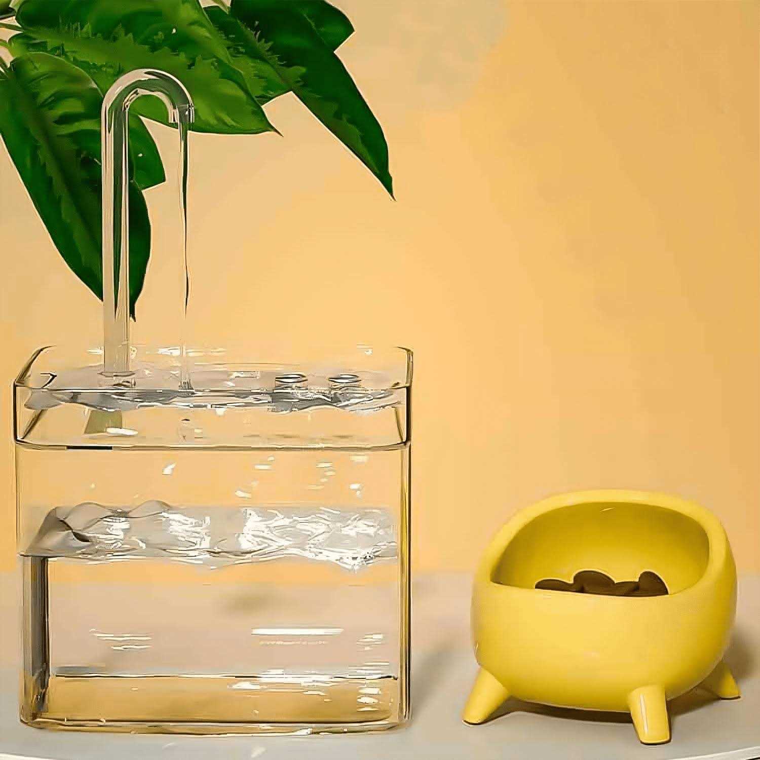 Pet Fountain Pet Water Fountain50oz/1.5L Cat Water Fountain Dog Automatic Water Dispenser with Filters ,fresh