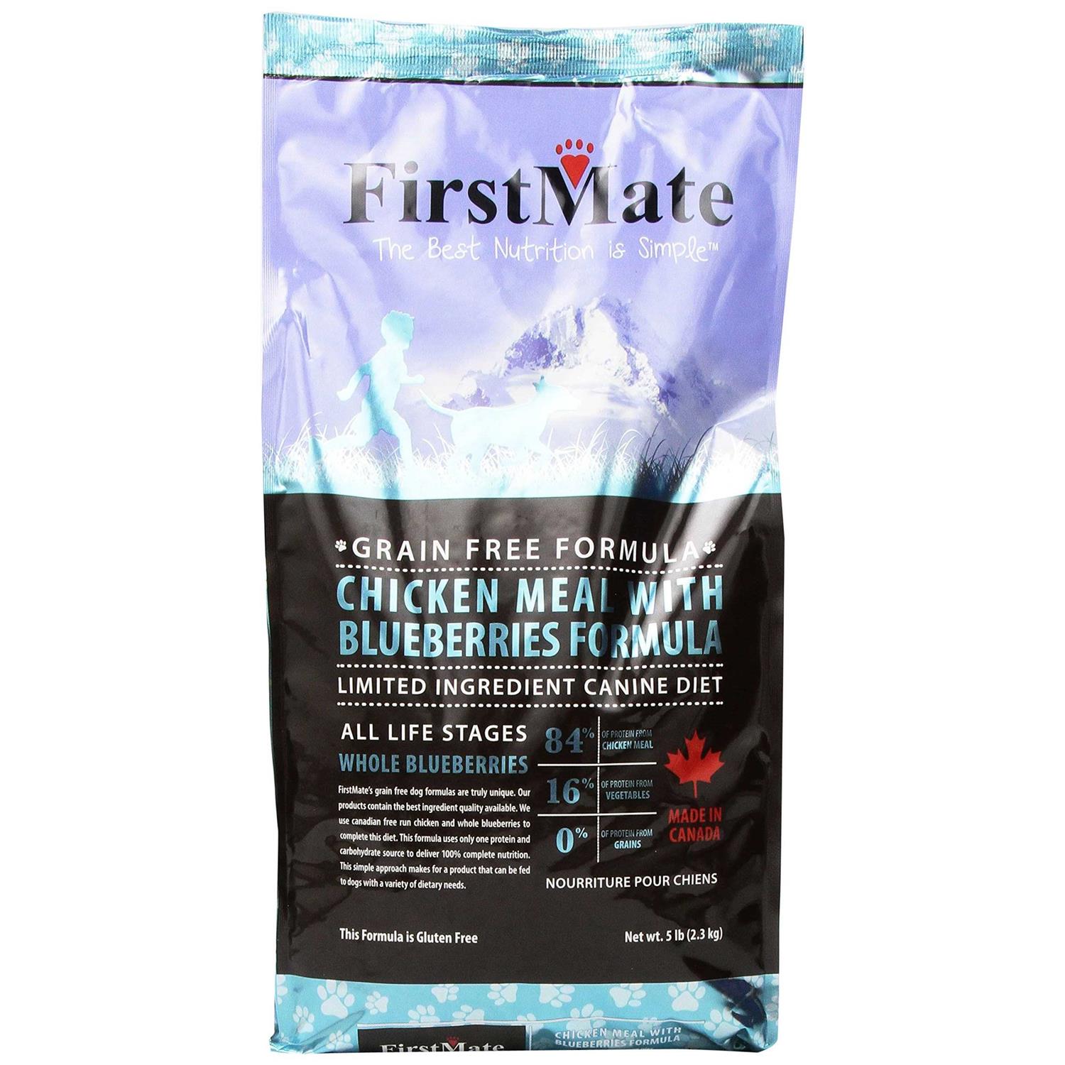 FirstMate Grain Free Chicken Meal with Blueberries Formula Dog Food