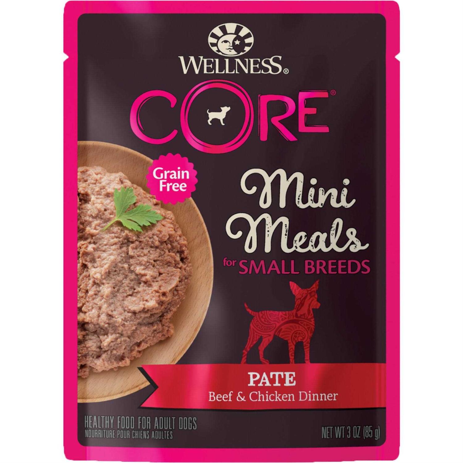 Wellness Core Natural Grain Free Small Breed Mini Meals Wet Dog Food