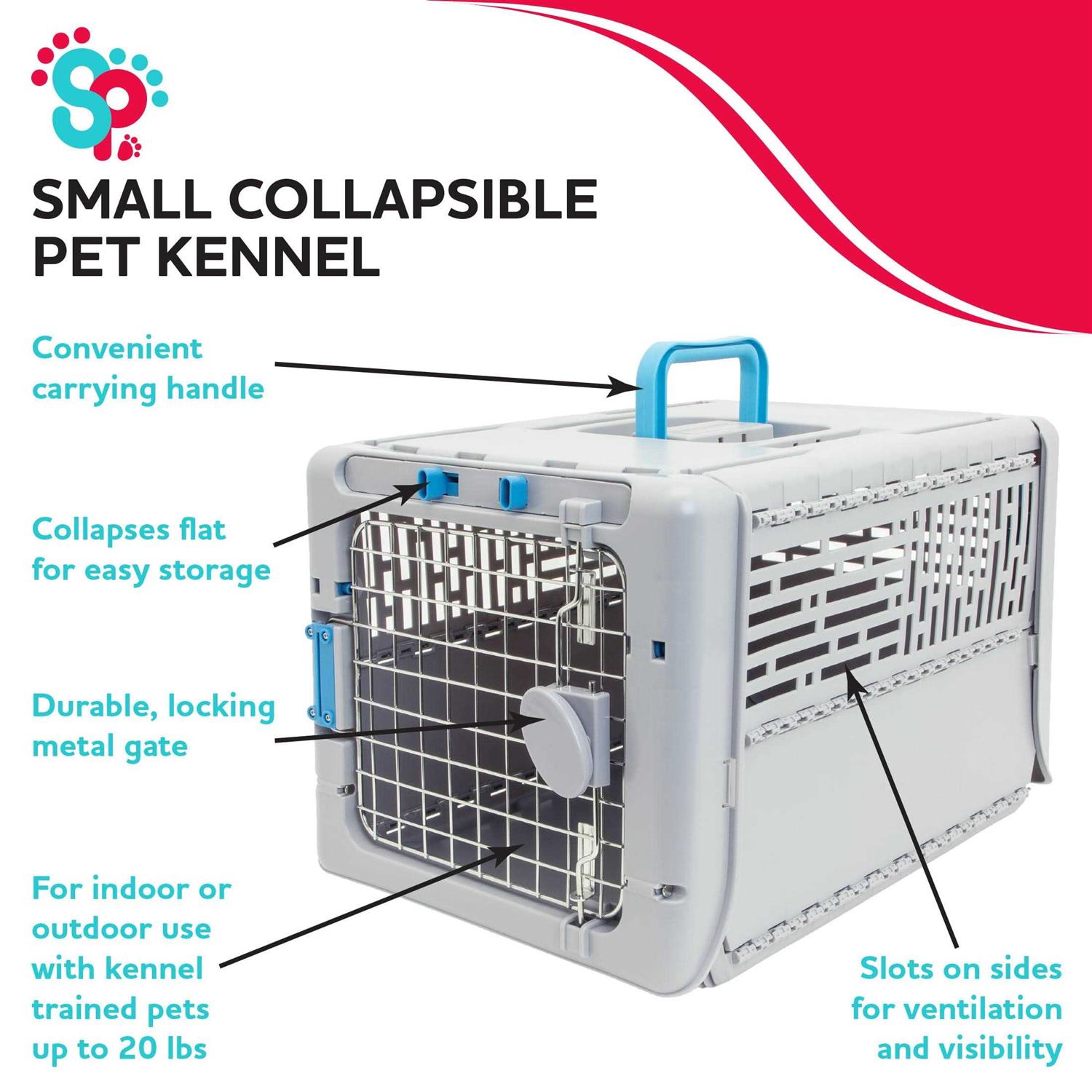 SportPet Designs Sportpet Collapsible Plastic Dog Kennel