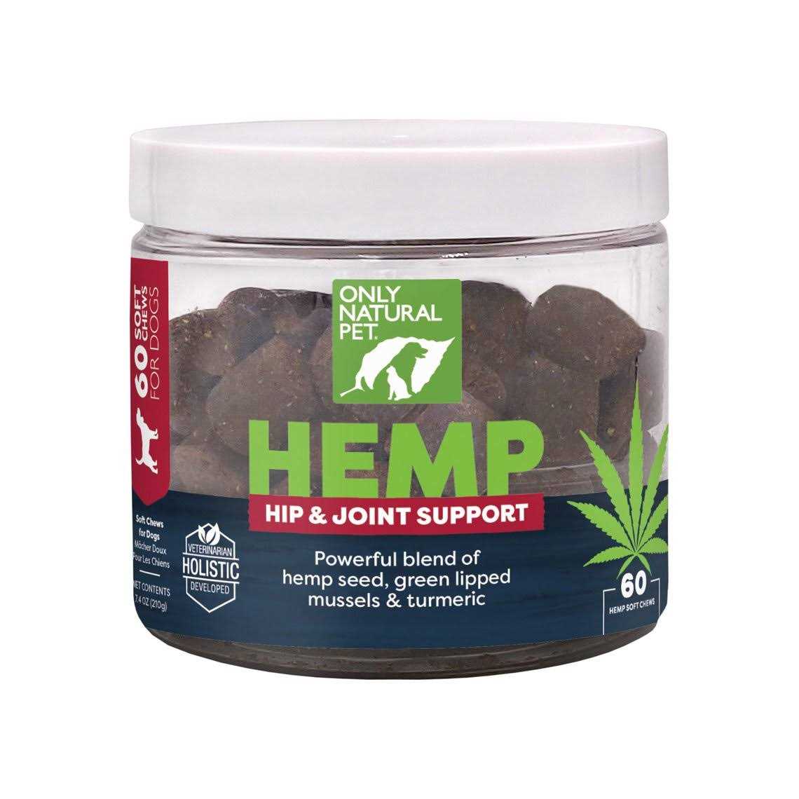Only Natural Pet Hemp Hip & Joint Support Soft Dog Chews