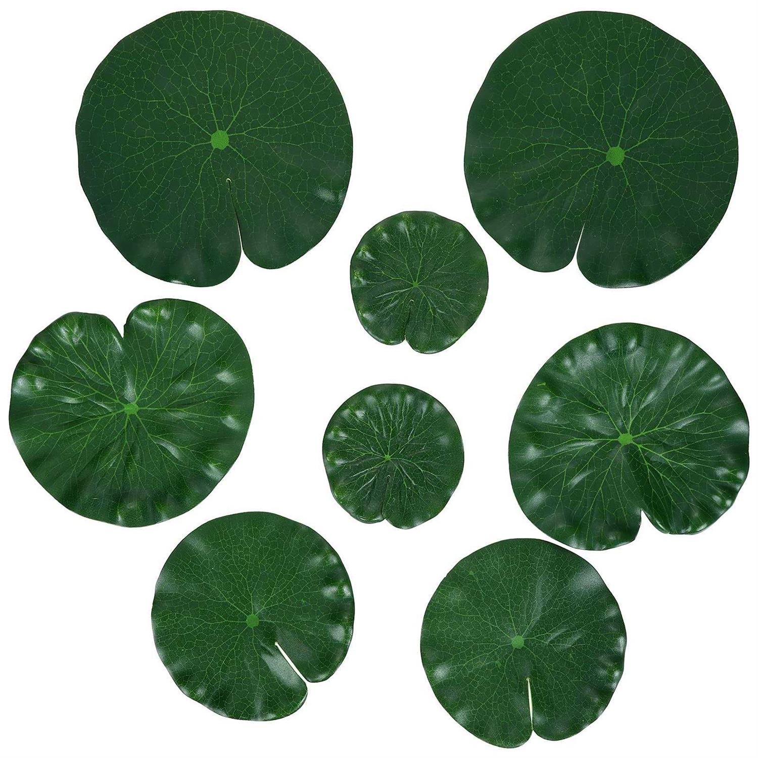 Molain Artificial Lotus Leaves Lily Pads Floating Foam Lotus Leave Realistic Water Lily Pads for Home Garden Ponds Pool Aquarium Fish Tank