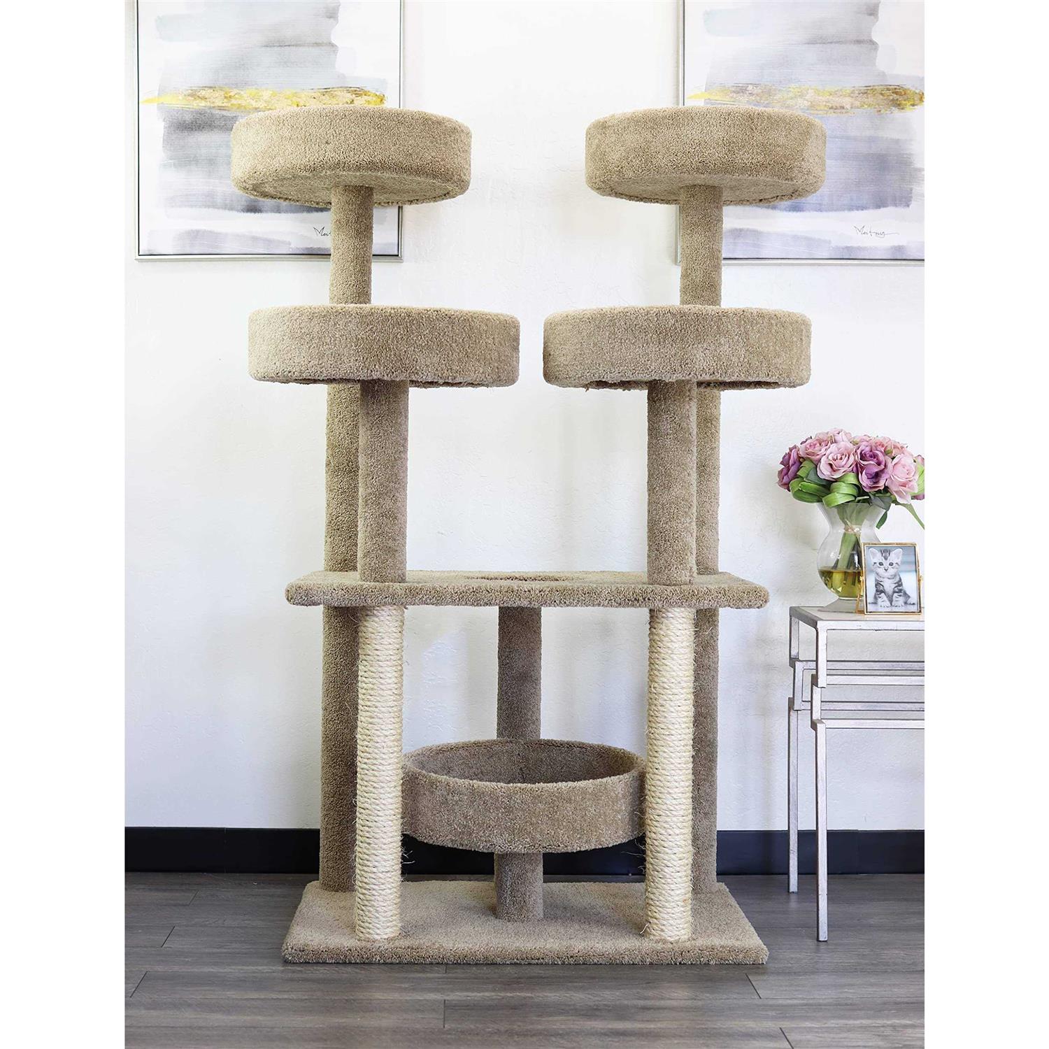 Prestige Cat Trees Castle Modern Cat Tree Cat Tower for Large Cats