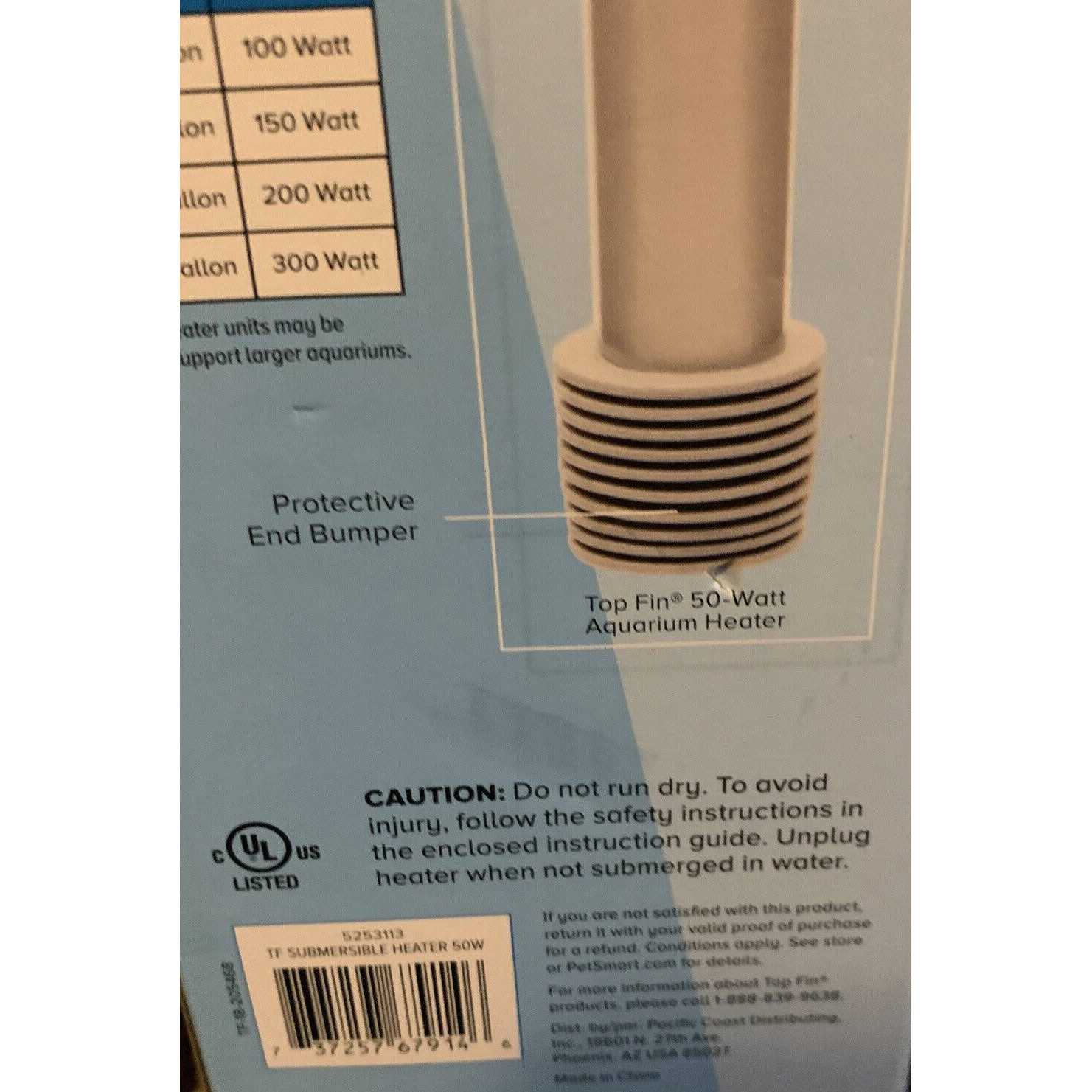 Top Fin Submersible Aquarium Tank Heater