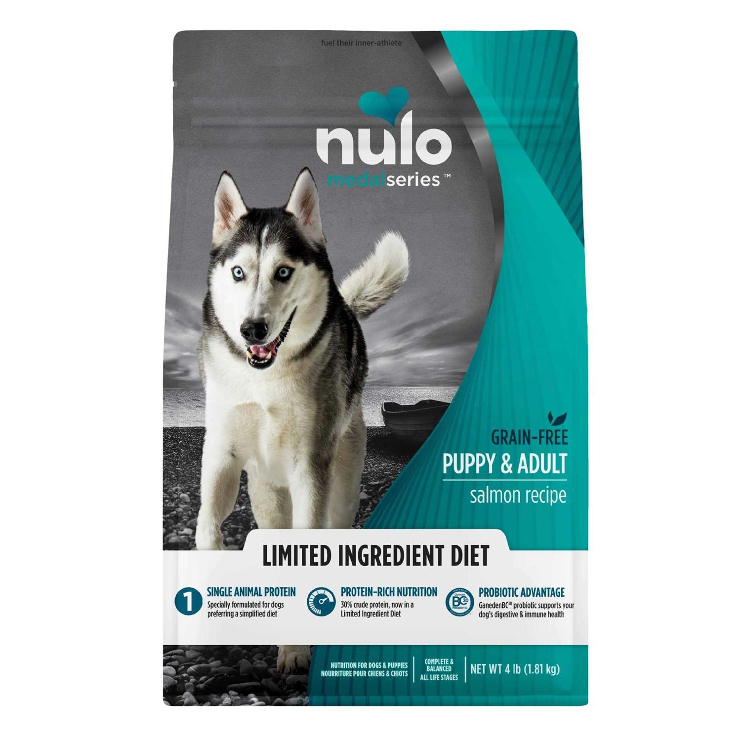 Nulo MedalSeries Grain Free Limited Ingredient Puppy & Adult Salmon Dog Food