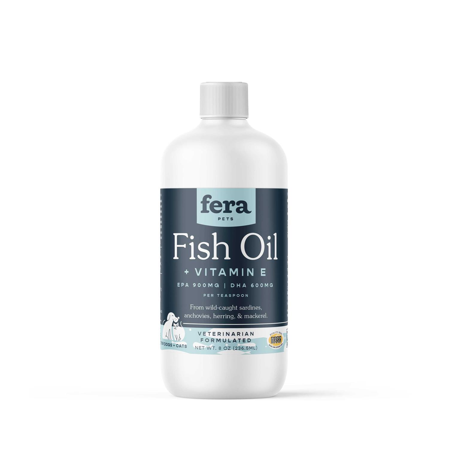 Fera Pet Organics Fish Oil + Vitamin E Supplement for Dog & Cat