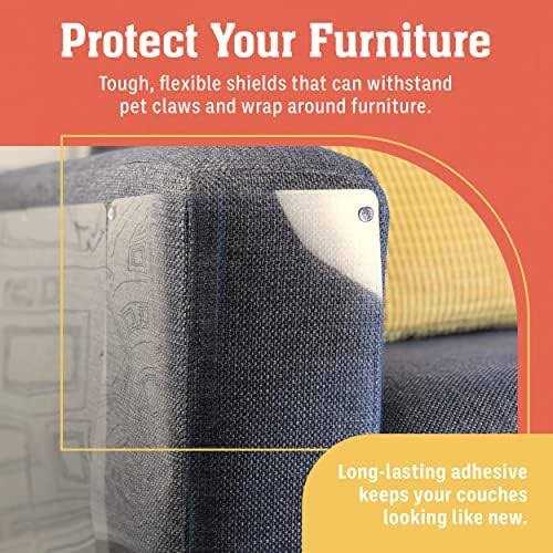 Stelucca Amazing Shields Cat Scratch Deterrent 6-Pack, 17-inch x 12-inch Furniture Protectors from Cats for Couch
