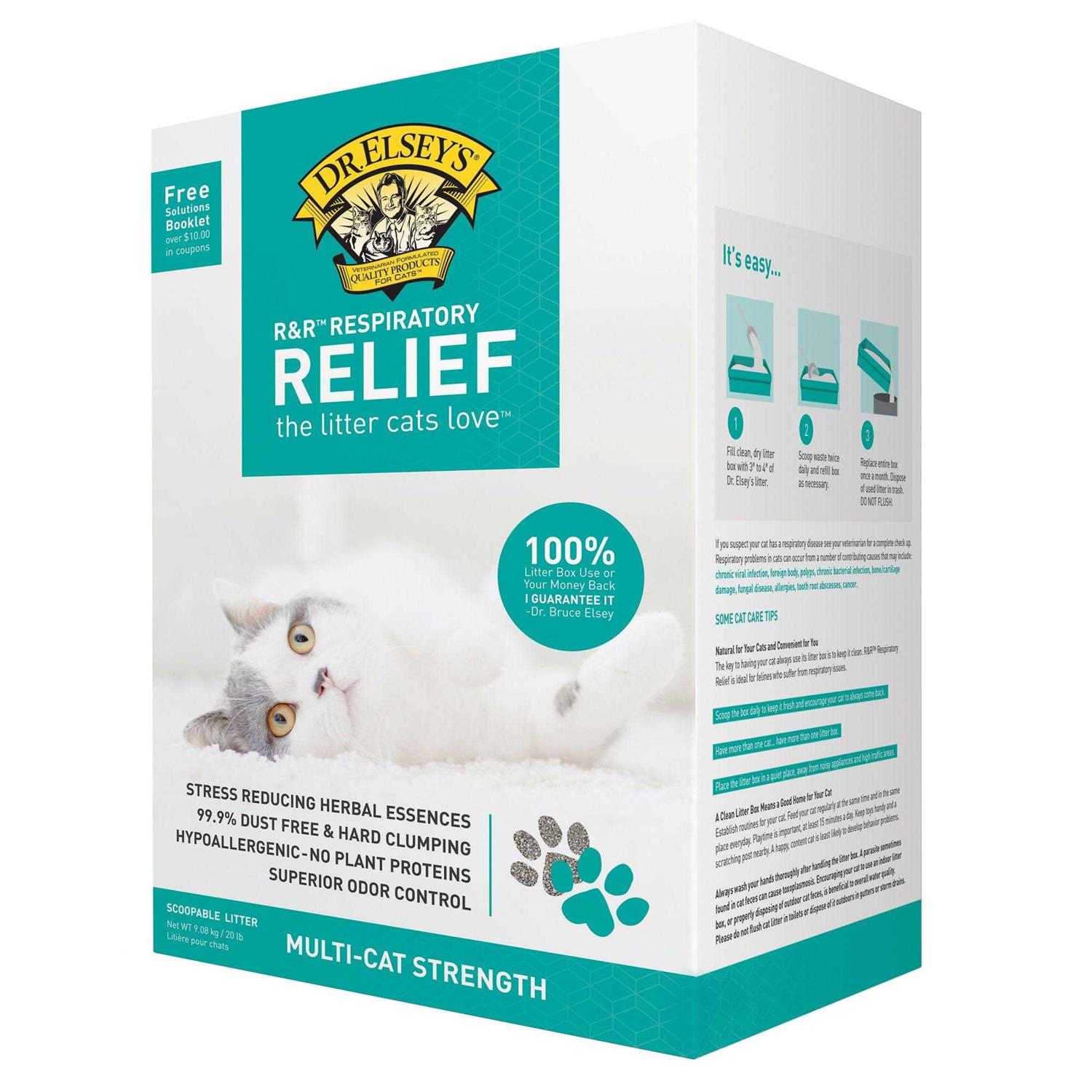 Dr. Elsey’s Respiratory Relief Clumping Cat Litter