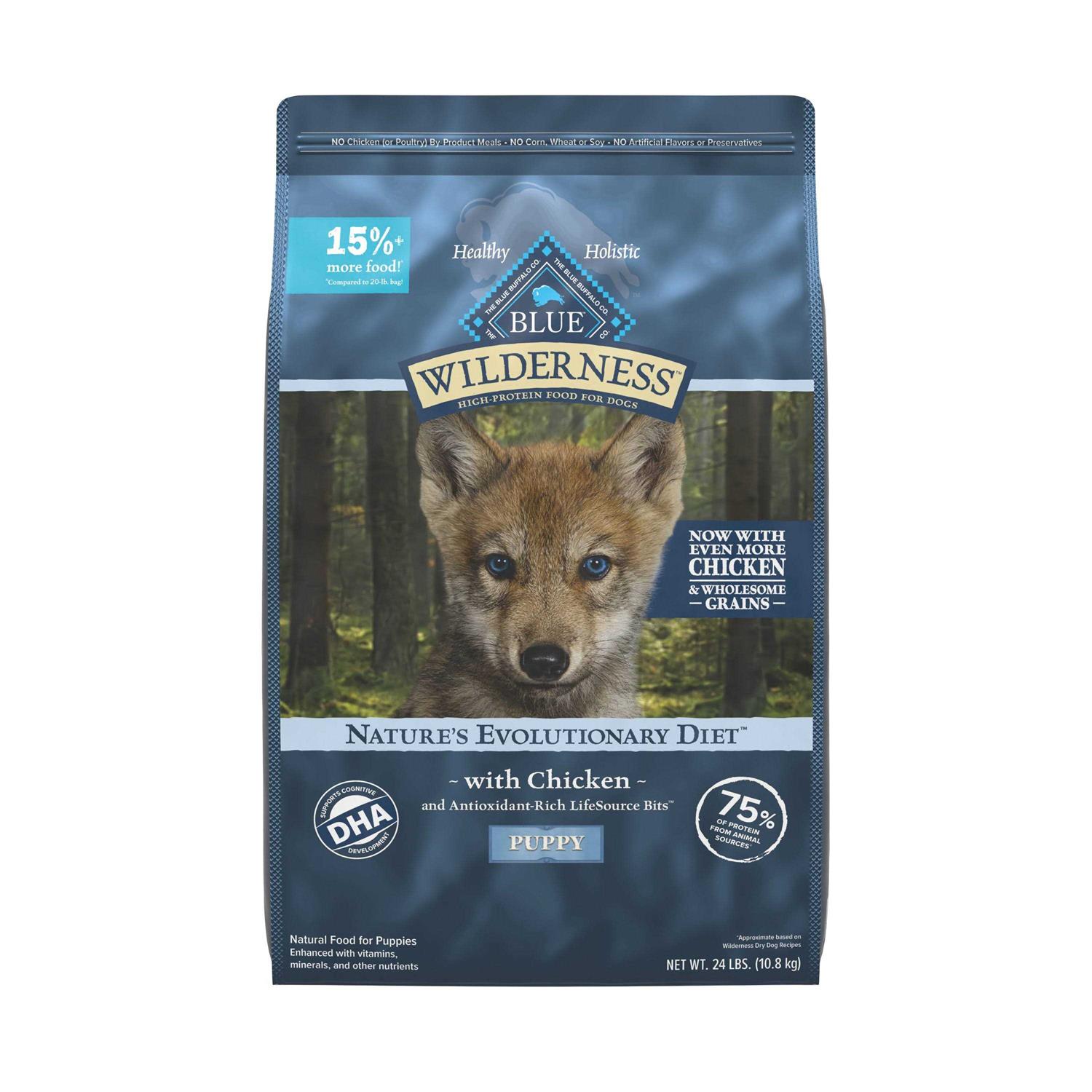 Blue Buffalo Wilderness High Protein Natural Puppy Dry Dog Food Chicken