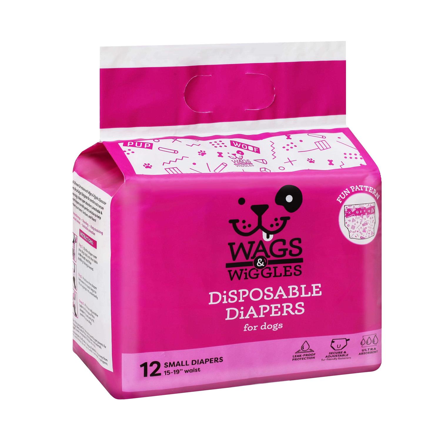 Wags & Wiggles Female Dog Diapers Doggie Diapers for Female Dogs