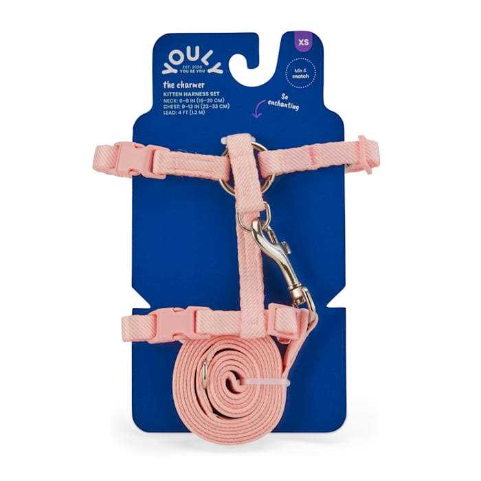 YOULY Seersucker for Style Kitten Harness & Leash Set
