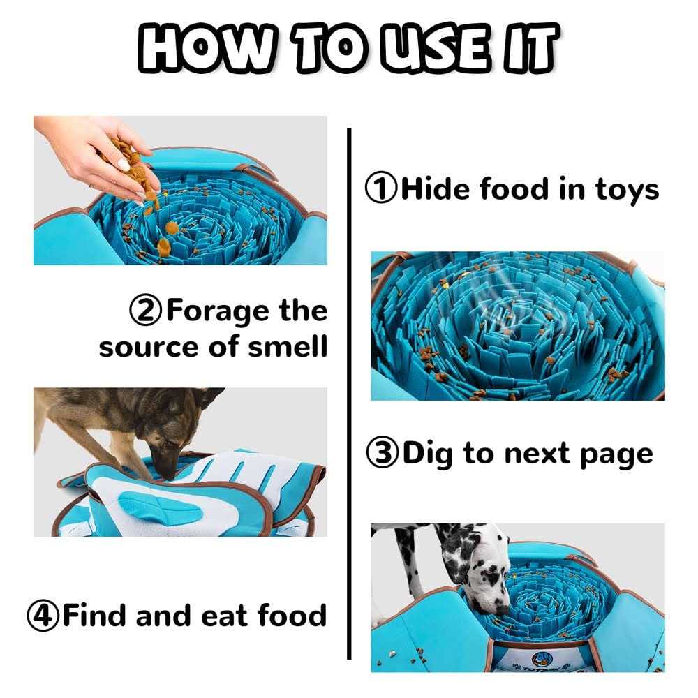 TOTARK Dog Digging Toys Large Snuffle Mat for Dogs Encourages Natural Foraging Skills