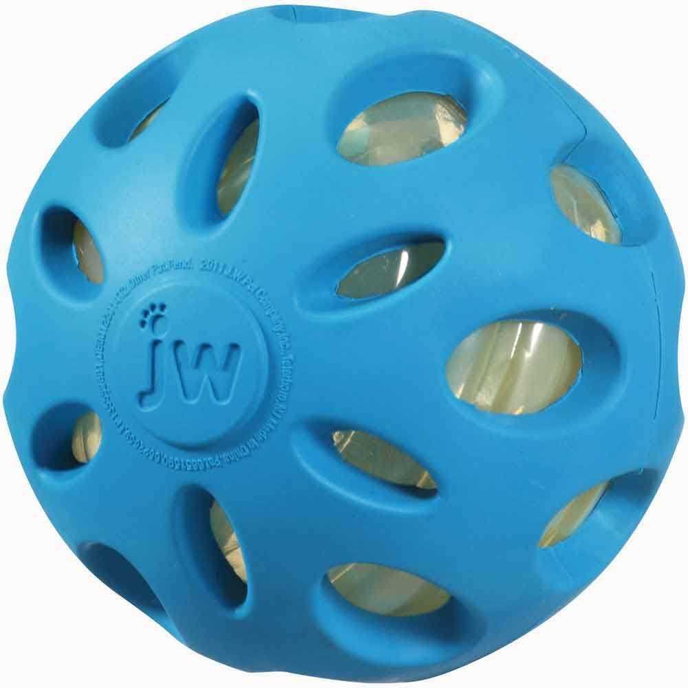 JW Pet Crackle Heads Ball Dog Toy