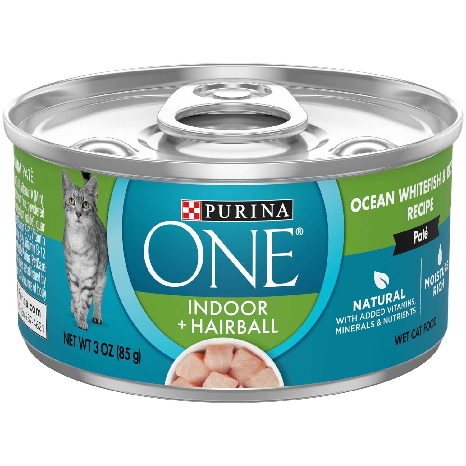 Purina ONE Indoor Advantage High Protein Ocean Whitefish & Rice Wet Cat Food