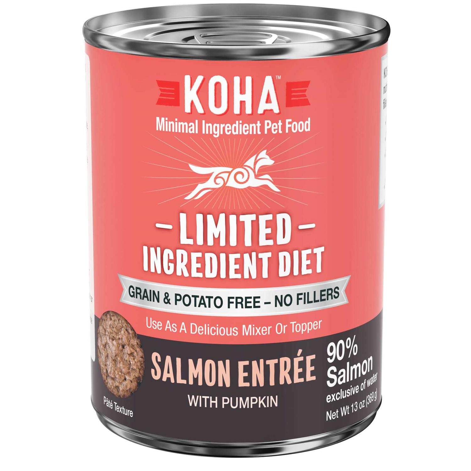 Koha Grain & Potato Free Limited Ingredient Diet Salmon Entree with Pumpkin Canned Dog Food