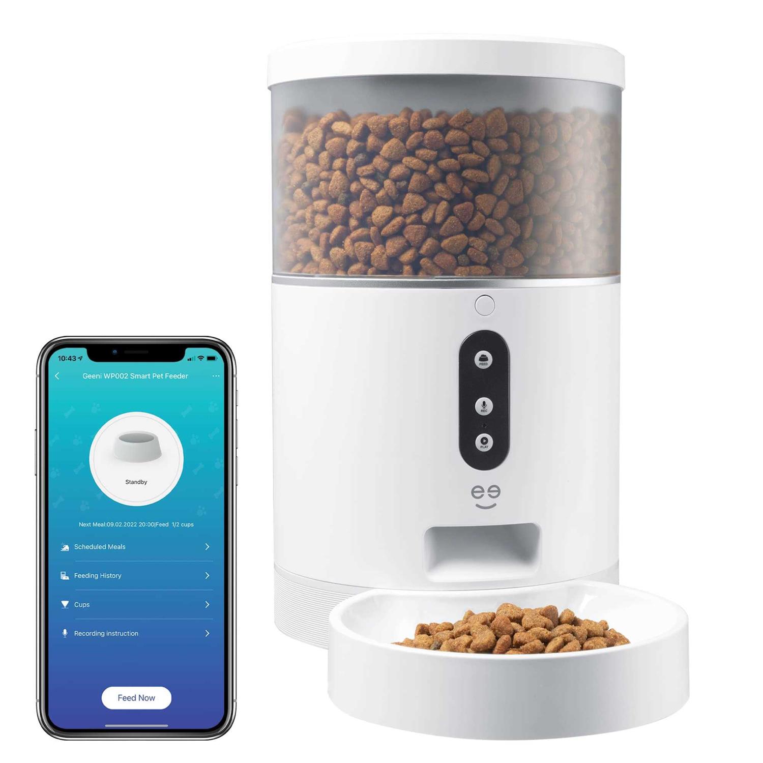 Geeni PetConnect Smart Pet Dog and Cat Feeder