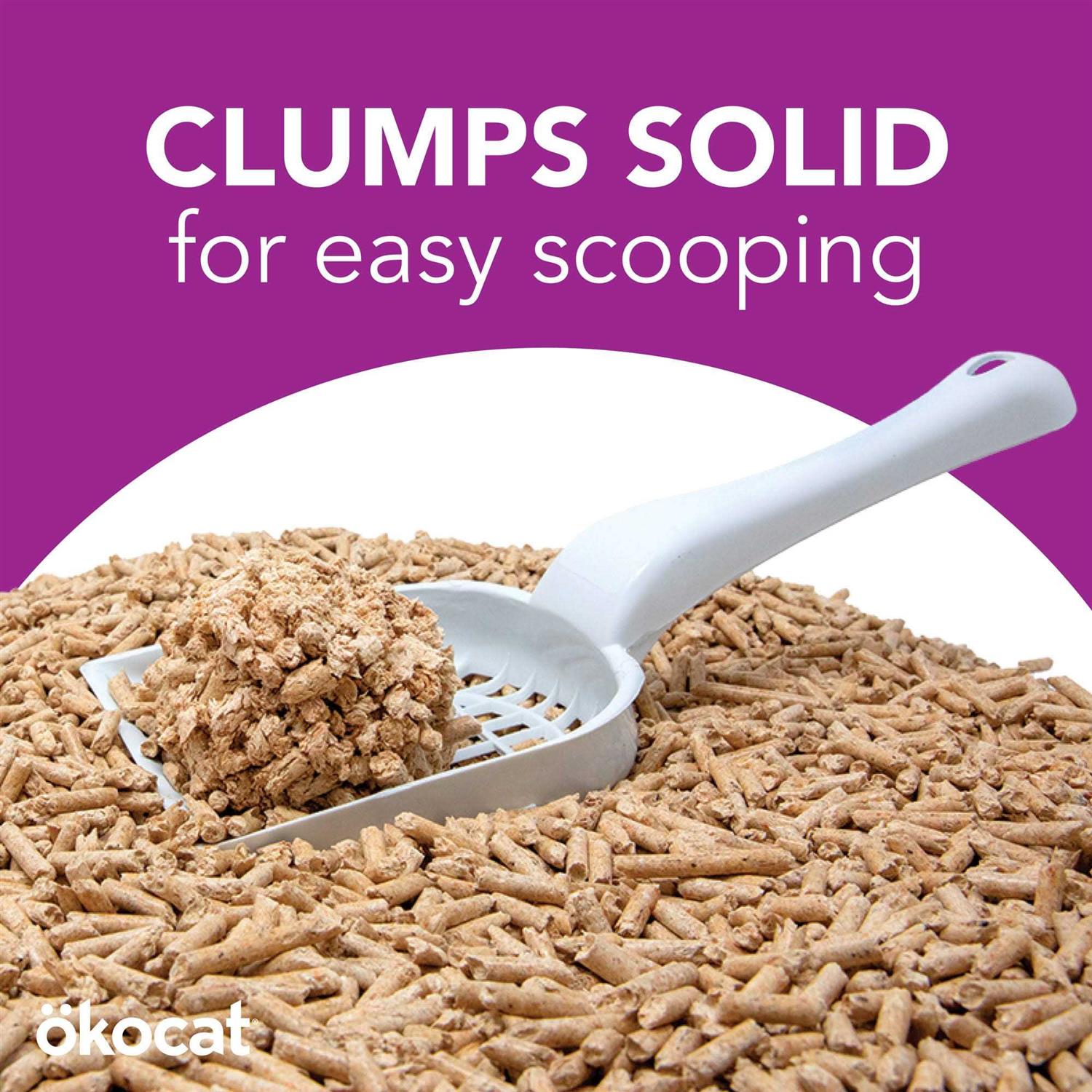Okocat Low Tracking Clumping Mini Pellets Wood Cat Litter