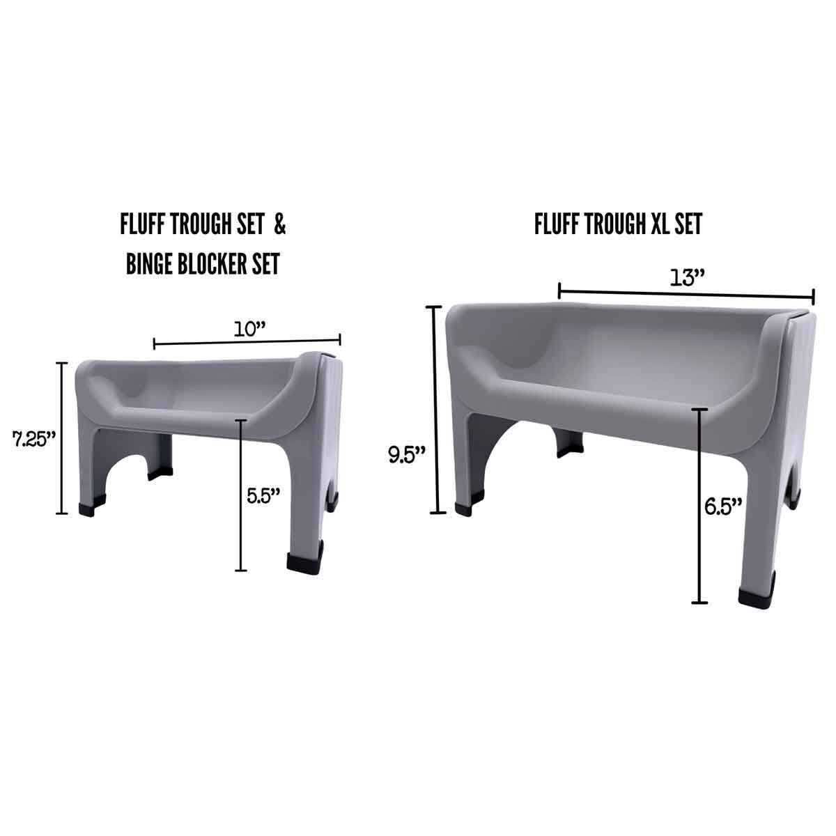 Fluff Trough Elevated Dog & Cat Feeder