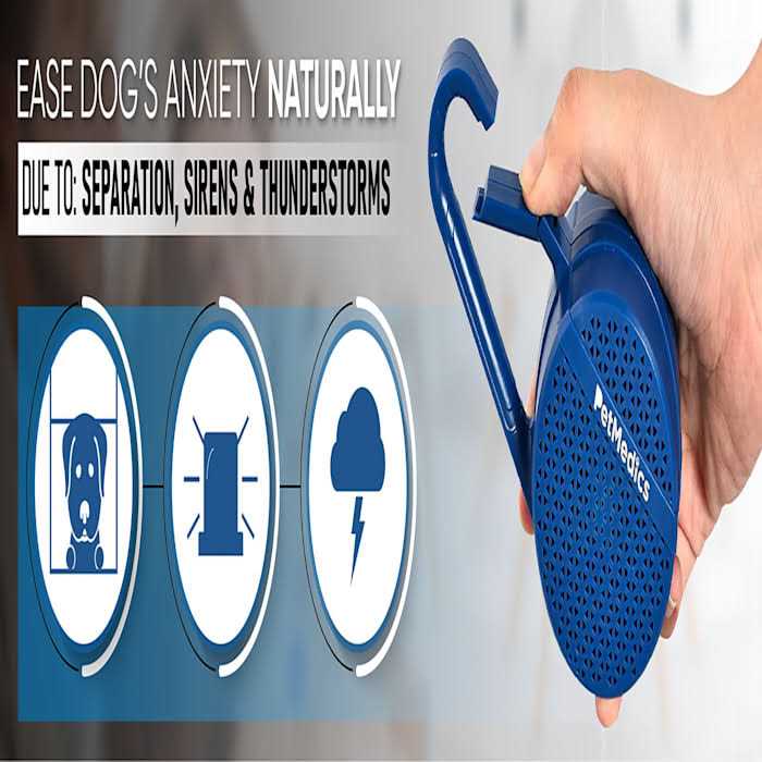 PetMedics Portable Pet Sound Soother Dog Crate & Travel Clip