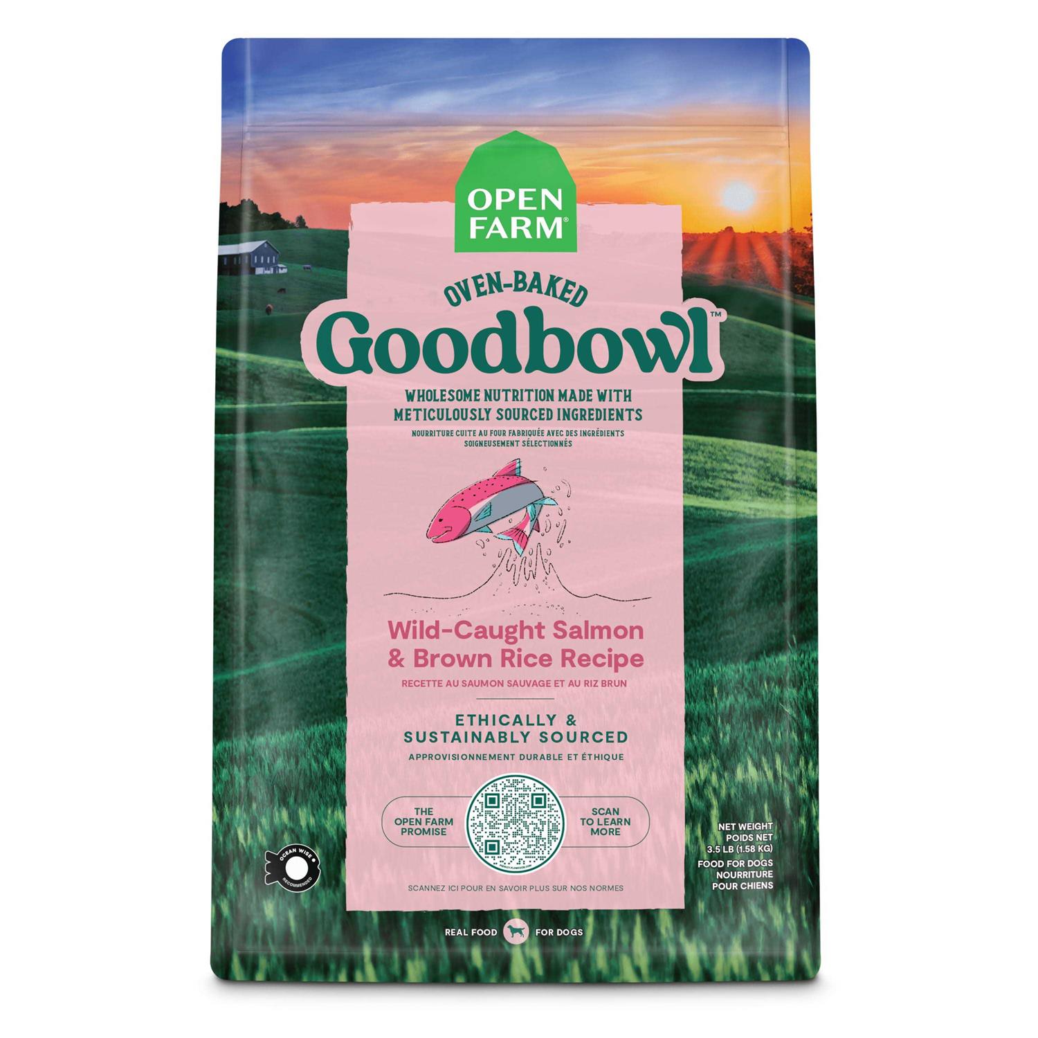 Open Farm Goodbowl Wild Caught Salmon Brown Rice Dog Food