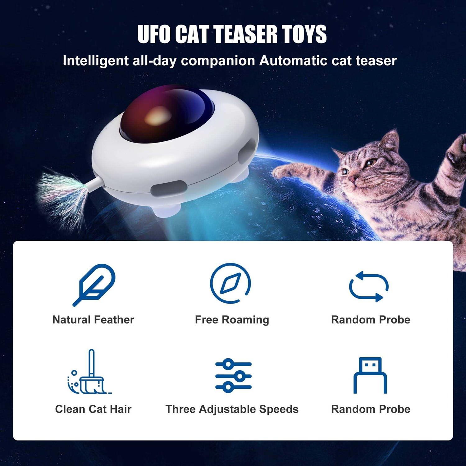 Shele UFO Interactive Cat Toy