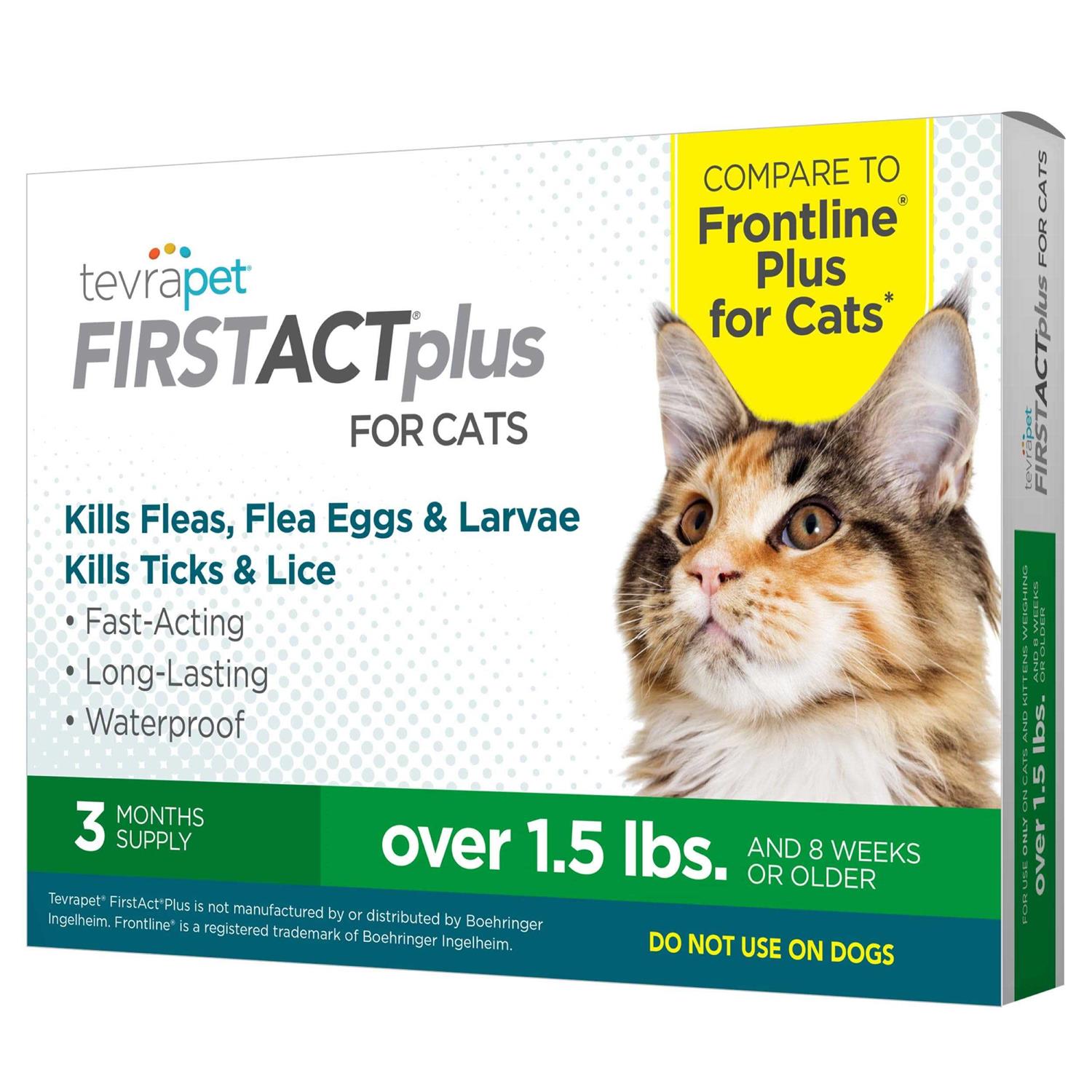TevraPet FirstAct Plus for Cats Flea and Tick Prevention