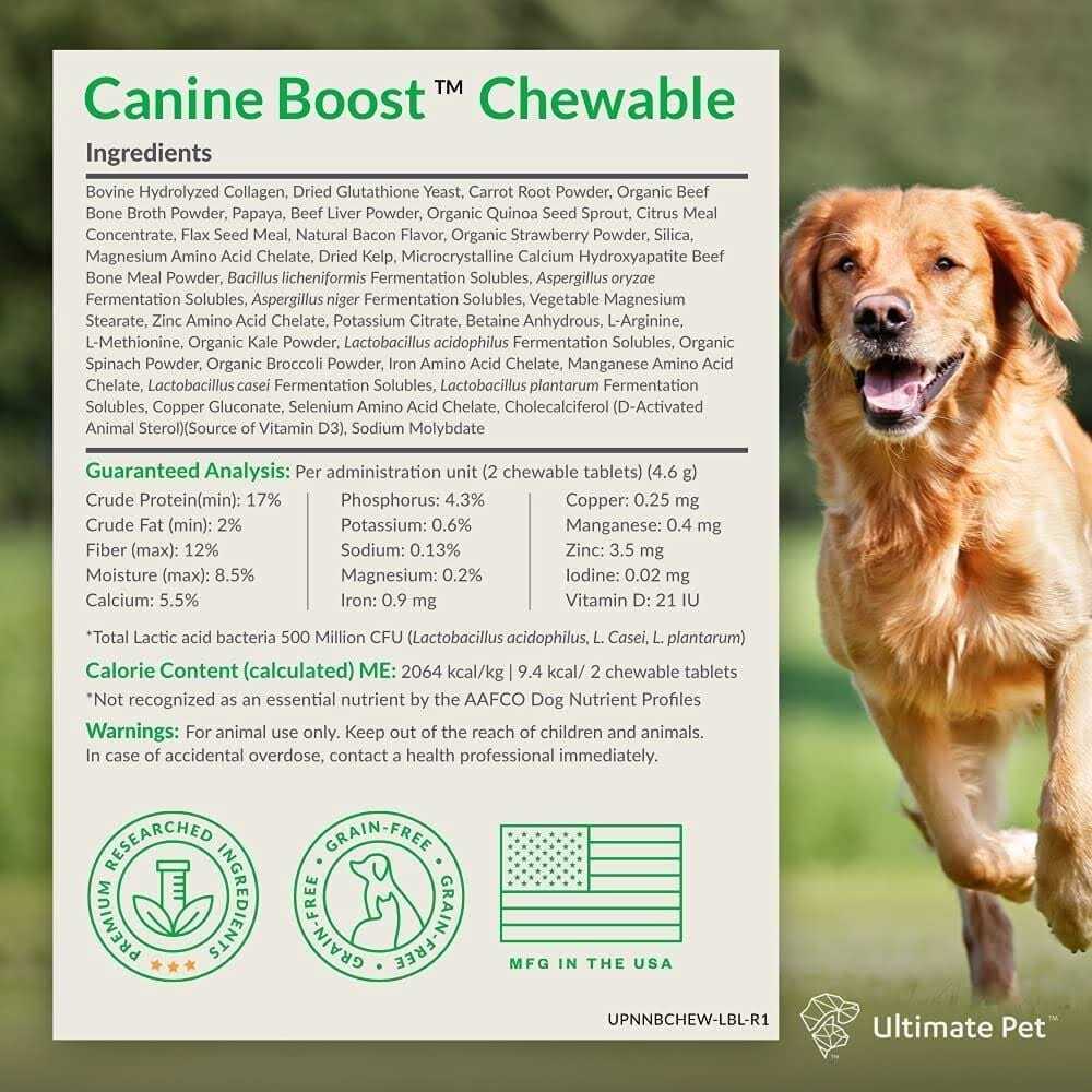 Ultimate Pet Nutrition Canine Boost Powder Supplement for Dogs
