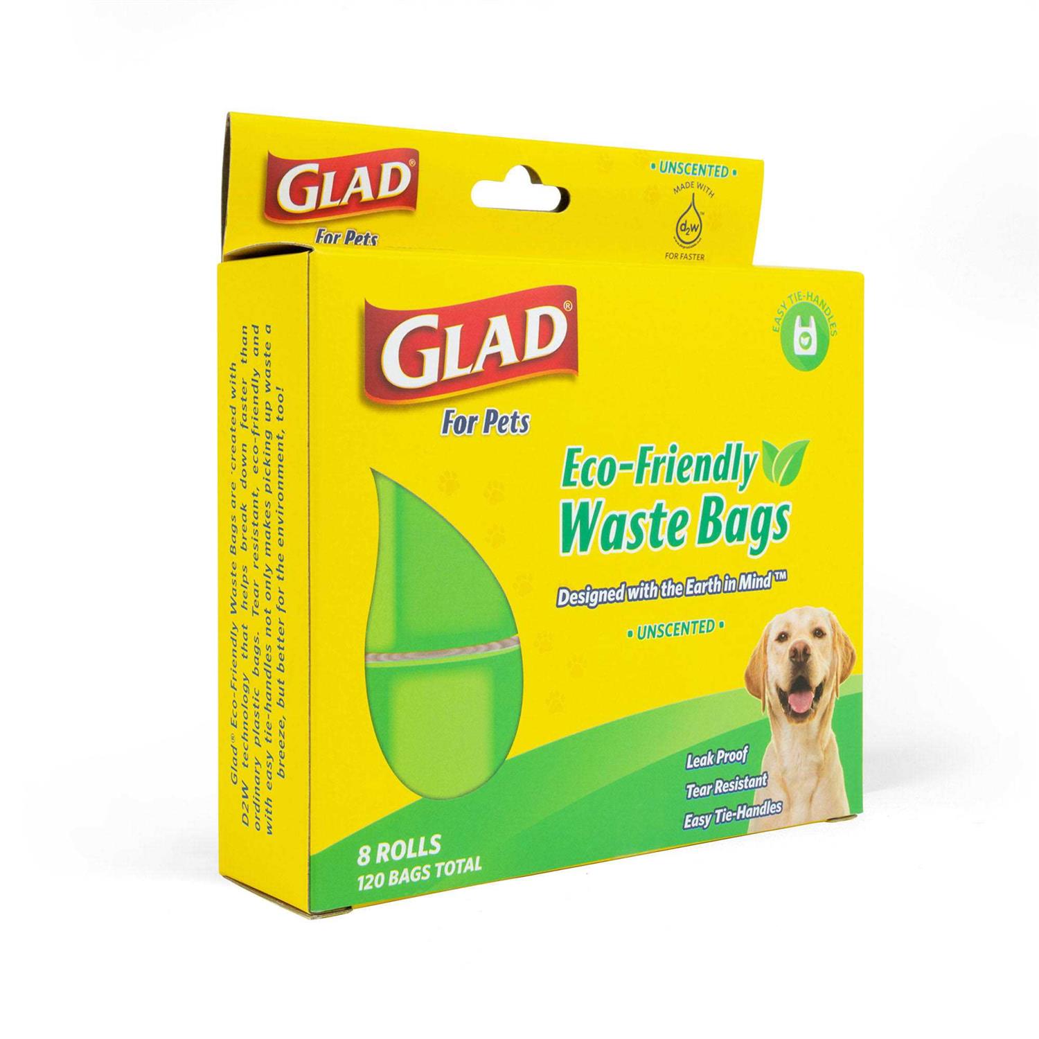 Glad Eco Friendly Easy Tie Handle Waste Bags