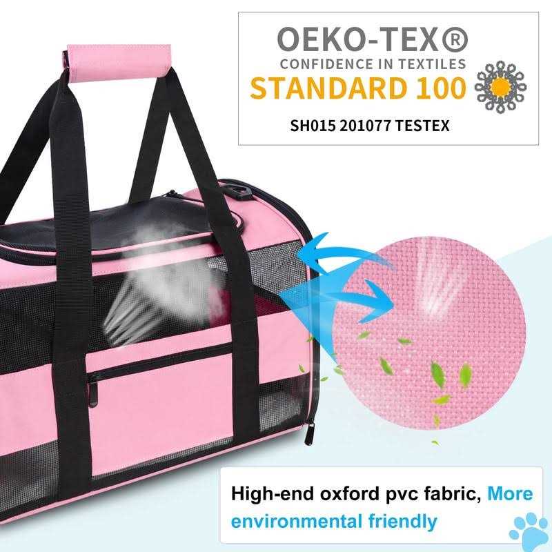 CUSSIOU Cat Carrier Dog Carrier Pet Carrier Airline Approved for Small Dogs Medium Cats Puppies Under 15 Lbs