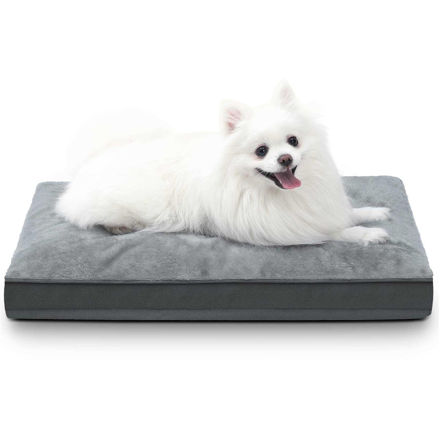 NUPIDA Dog Bed Waterproof Deluxe Plush Dog Beds with Removable Washable Cover Anti-Slip Bottom Pet Sleeping Mattress for Large