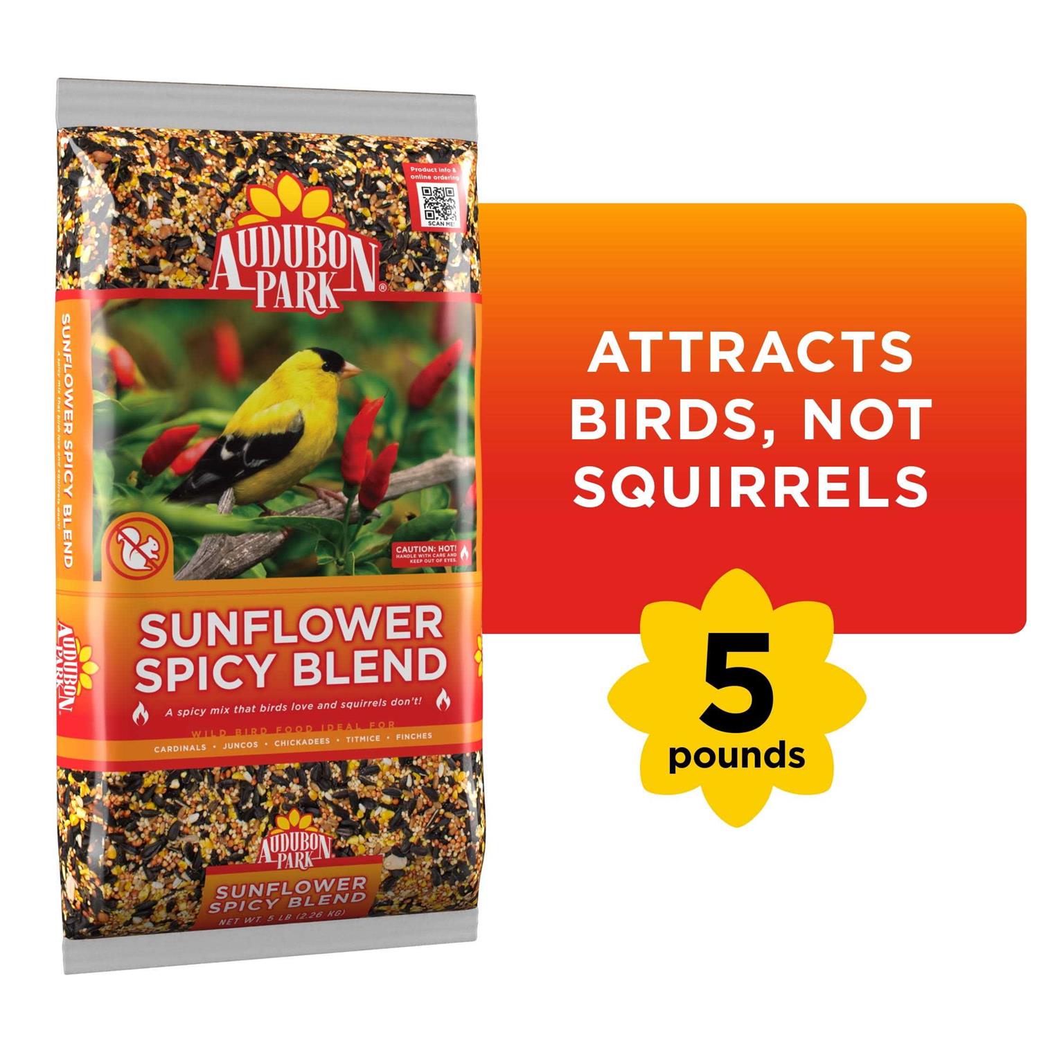 Audubon Park Sunflower Spicy Blend Wild Bird Food